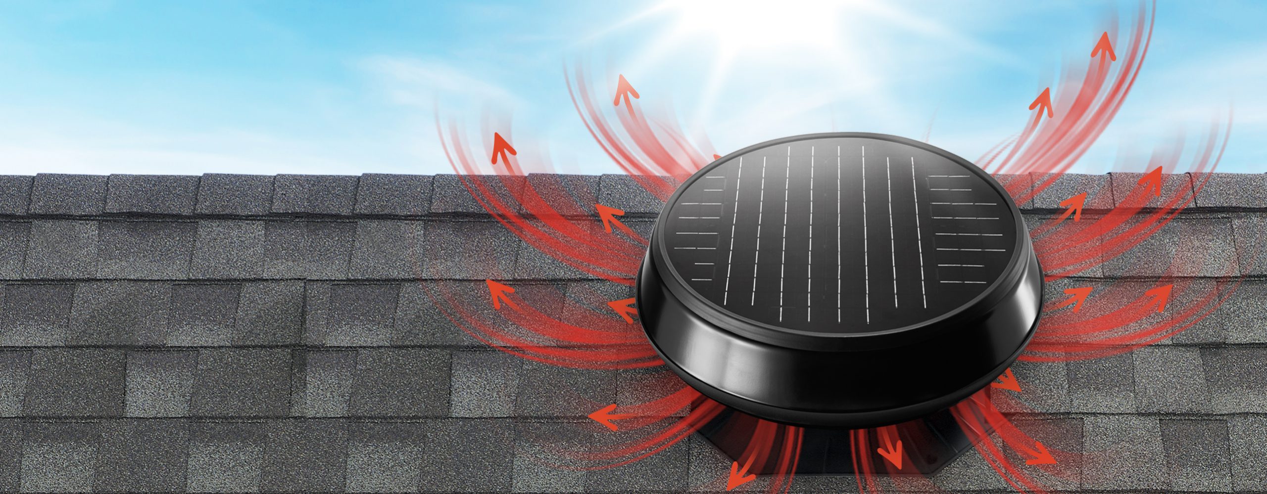 Solar-Powered Attic Roof Ventilation Fans