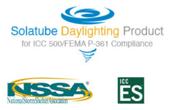 Solatube Storm Shelter Logos