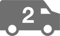 Truck Icon with the number 2