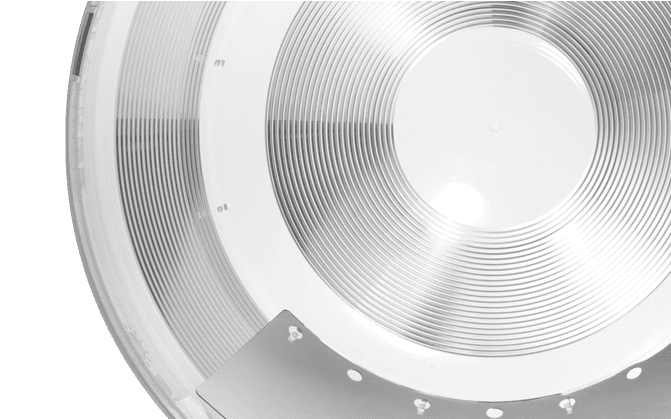 Close up photograph of solatube dome